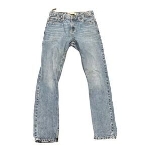 Levis 502 Regular Taper Jeans Medium Wash Blue Denim Pants 14REG 27x27 Womens